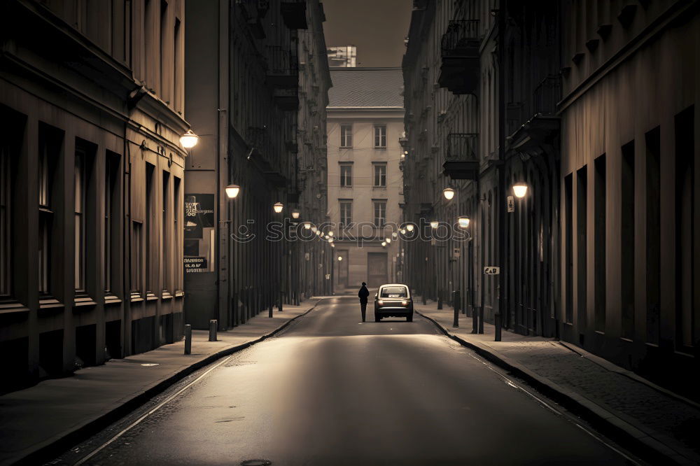 Similar – Image, Stock Photo Thanks to Photocase this: Finally out of the corner! Here is a narrow street in Toronto.