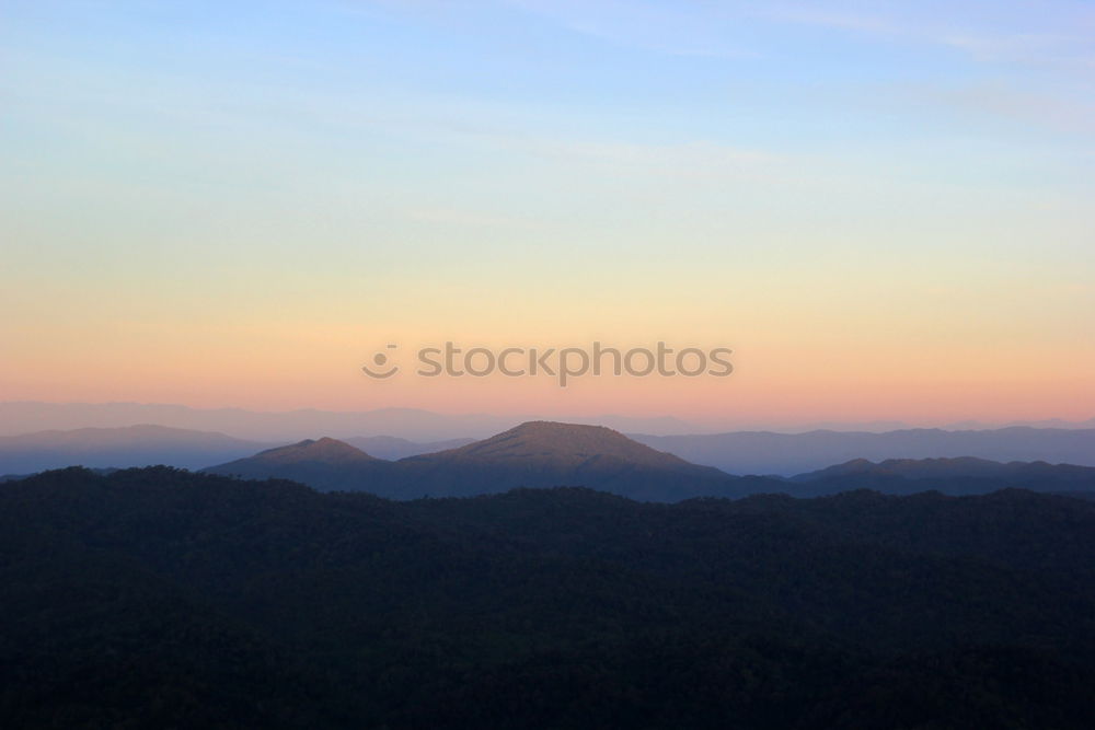 Similar – Beautiful blue mountains and hills