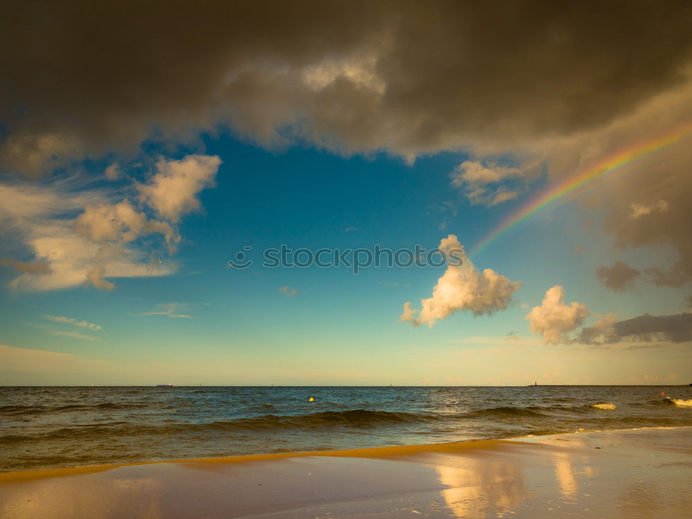 Similar – Foto Bild regenbogenstrandkorbstimmung