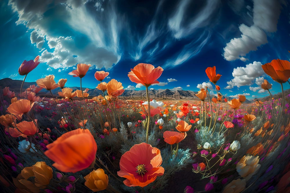 Similar – Image, Stock Photo poppy meadow Summer Nature