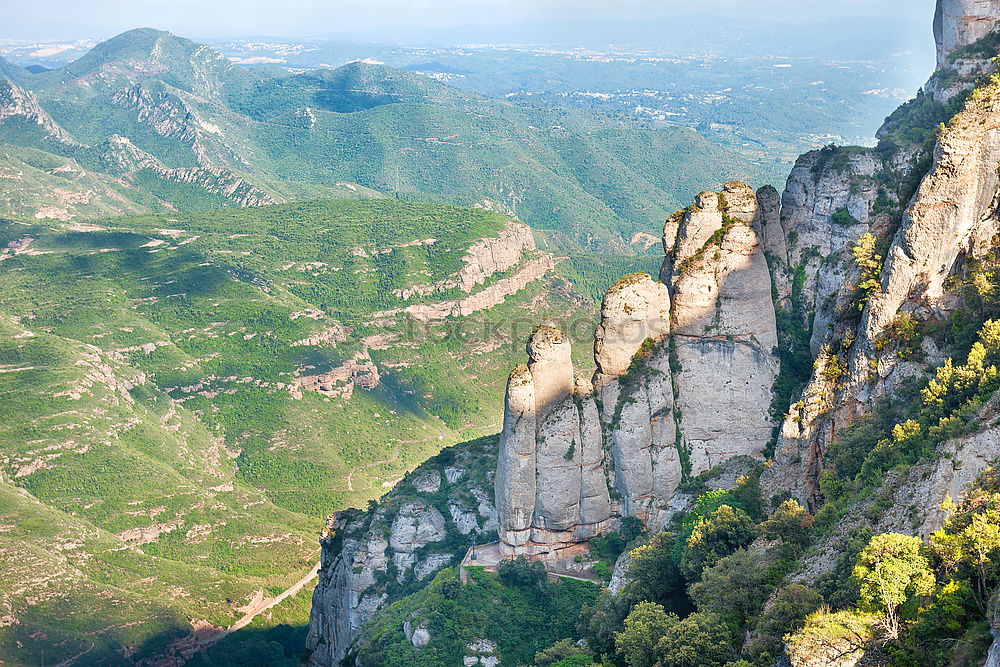 Similar – Landscape with rocks on famous Montserrat mountain