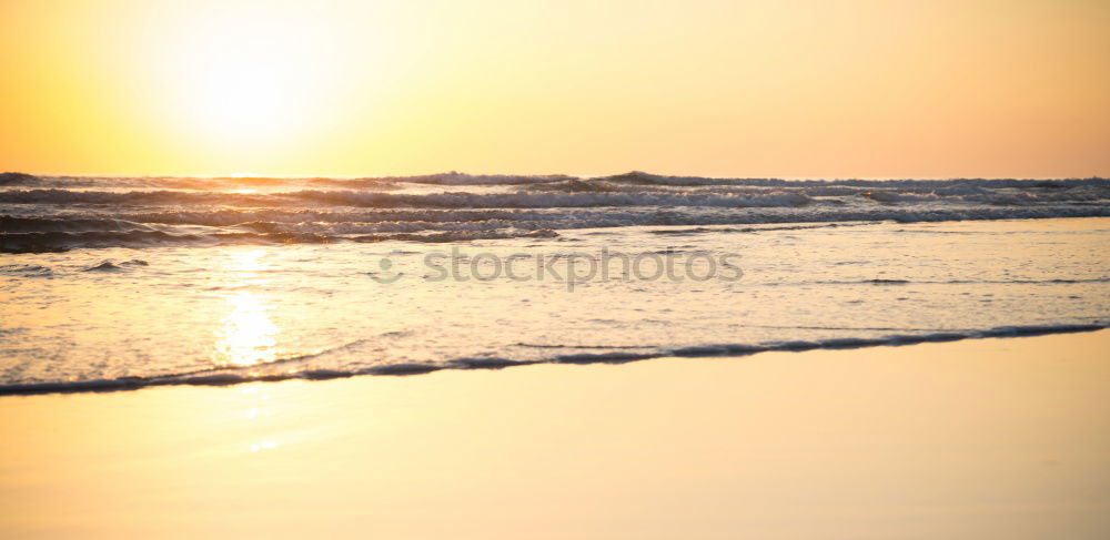 Similar – Image, Stock Photo setting sun on the sea in Lorient in France