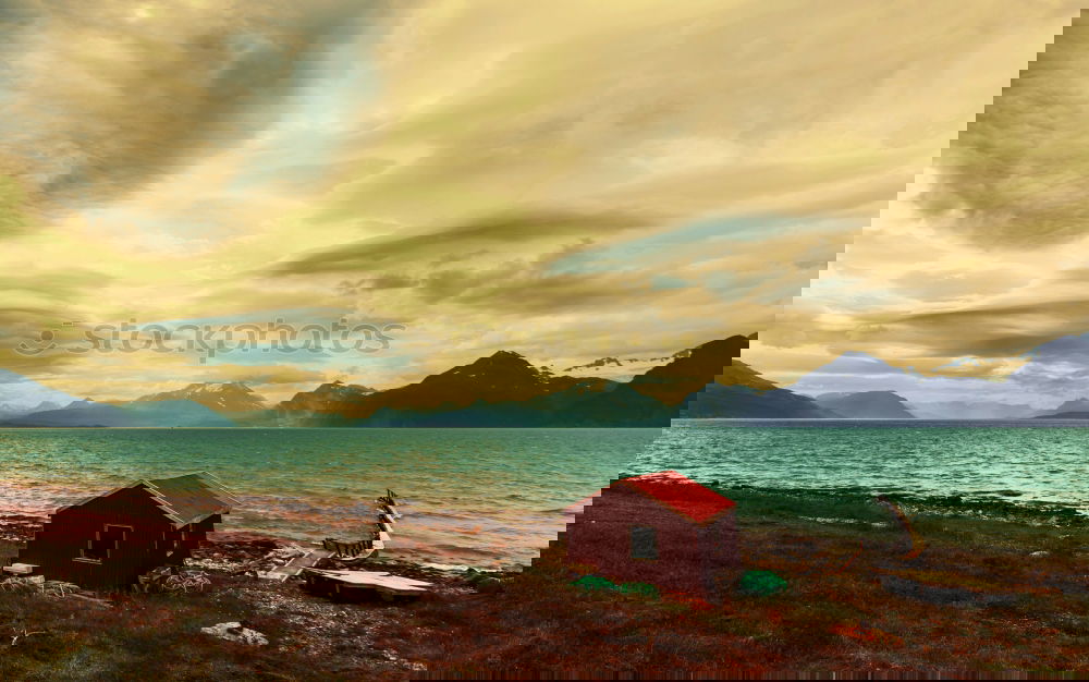 Similar – Image, Stock Photo Old fishing hut in Norway