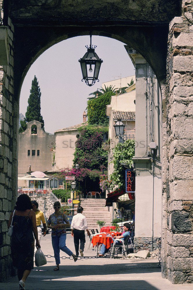 Similar – Image, Stock Photo Small alley in Montpellier, France