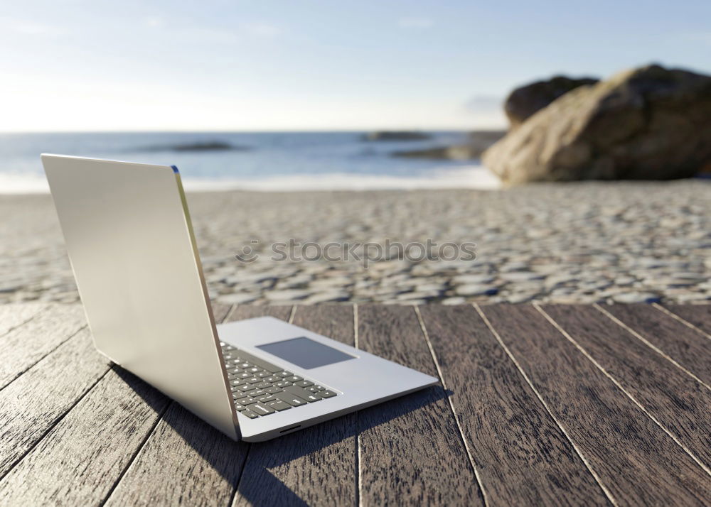 Image, Stock Photo #AS# Work by the Pool