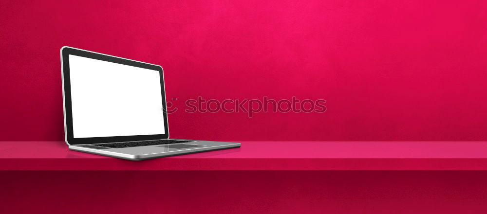 Similar – Keyboard on red background