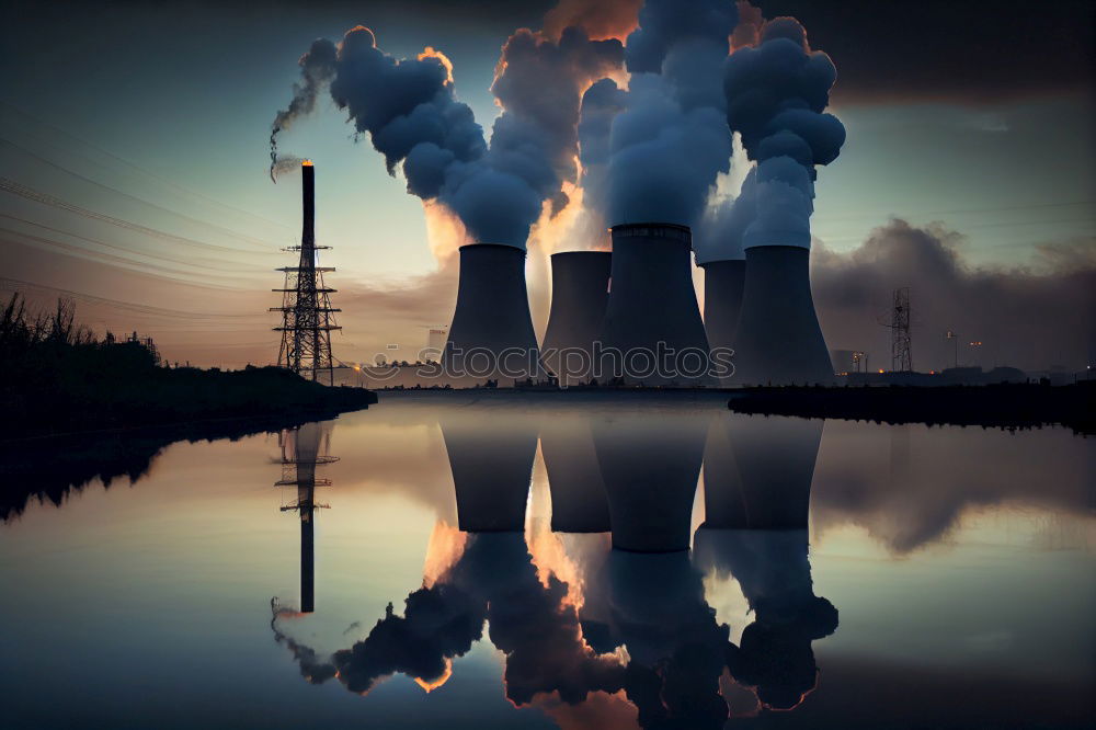 Similar – Image, Stock Photo lignite-fired power station