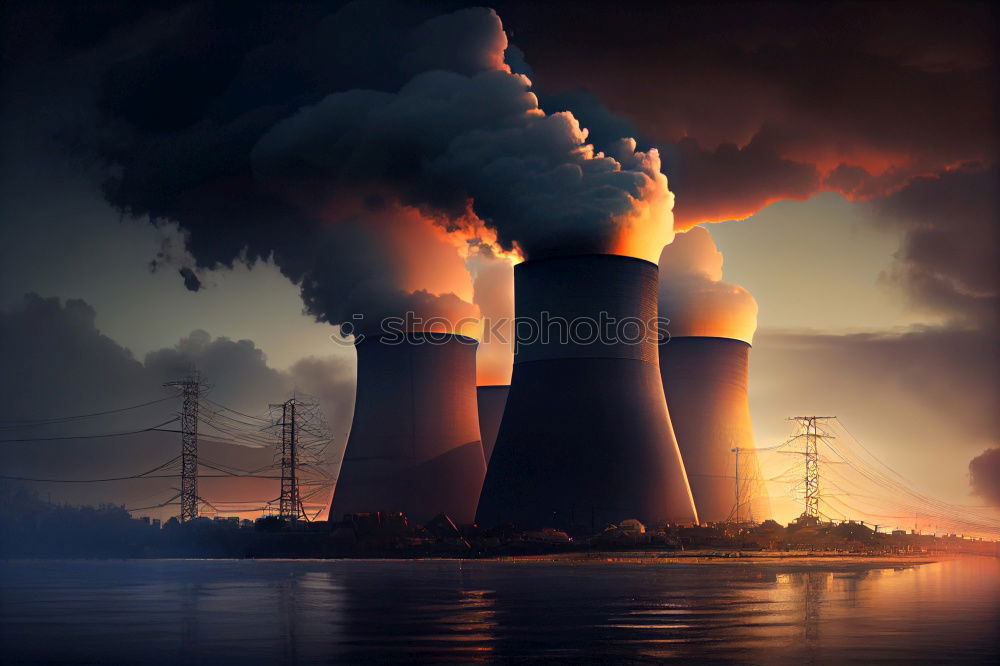 Similar – Image, Stock Photo Nuclear power plant Emsland