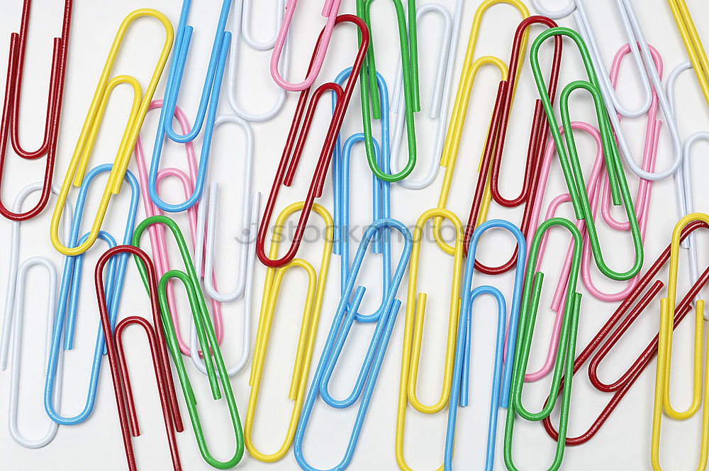 Similar – Image, Stock Photo colored paperclips