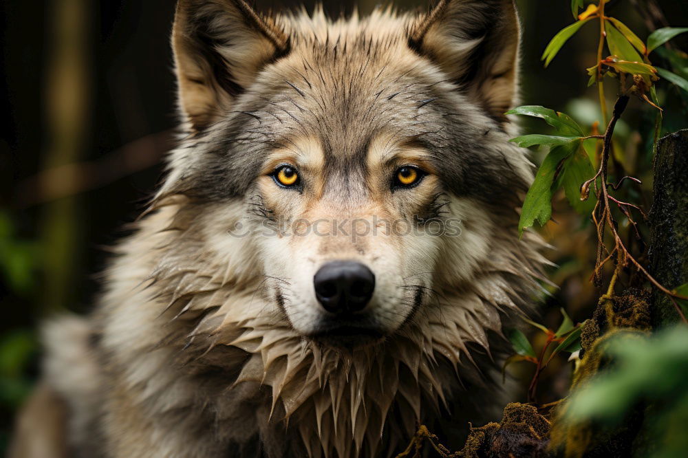 Similar – Image, Stock Photo inquisitiveness Wolf Snout