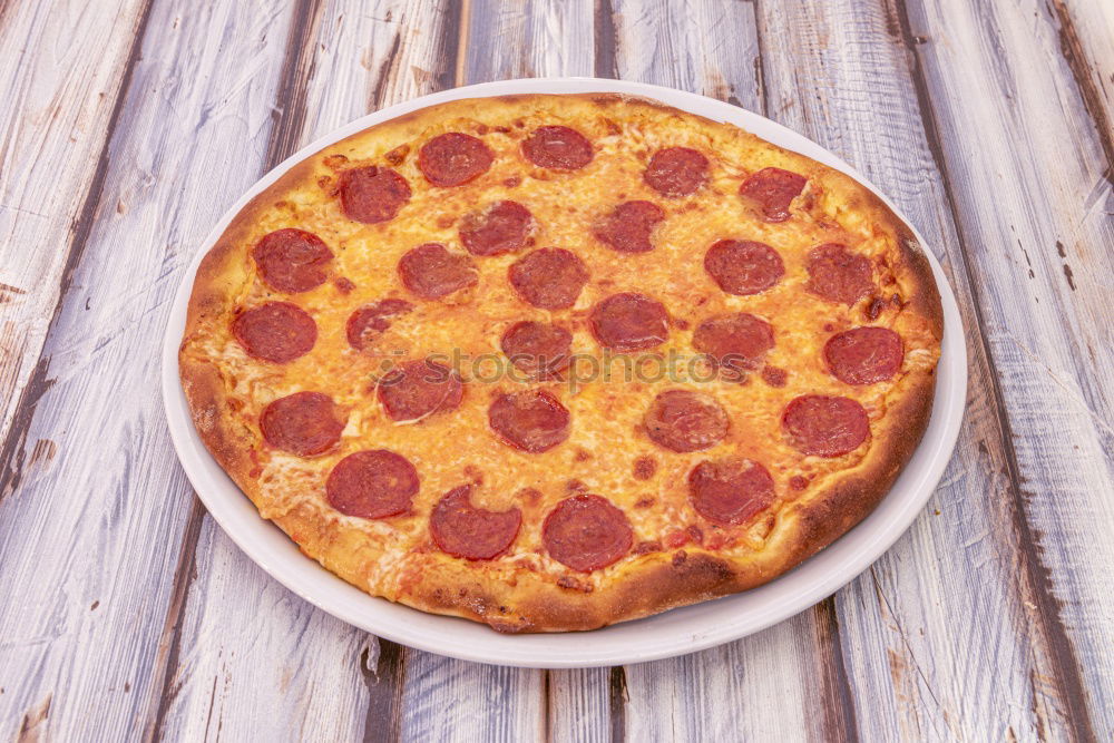 Similar – Image, Stock Photo Pizza Amore Food Sausage