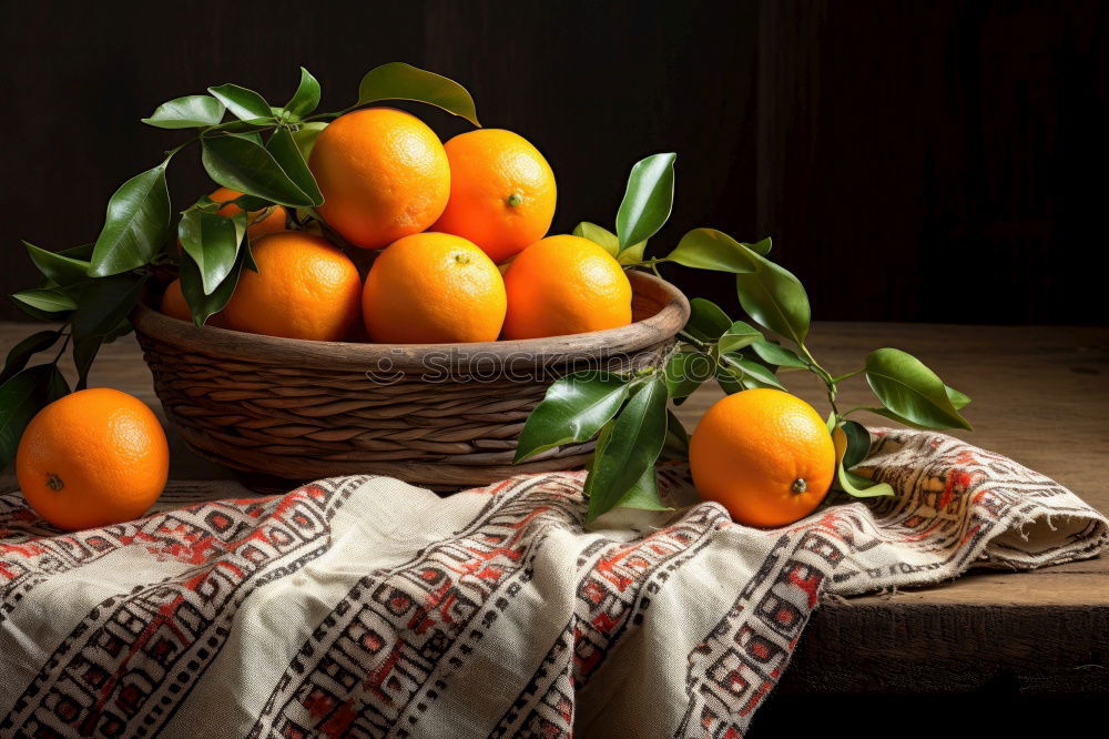 Similar – Image, Stock Photo Fresh mandarins with green leaves