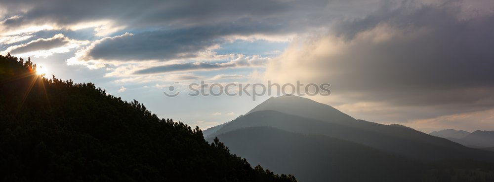 Similar – Image, Stock Photo Mountain Nebula Fog Peak