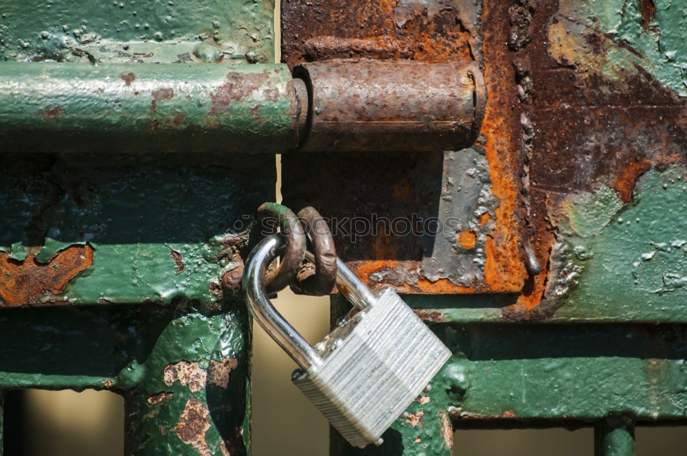 Similar – Image, Stock Photo Large lock with small key in Q-format