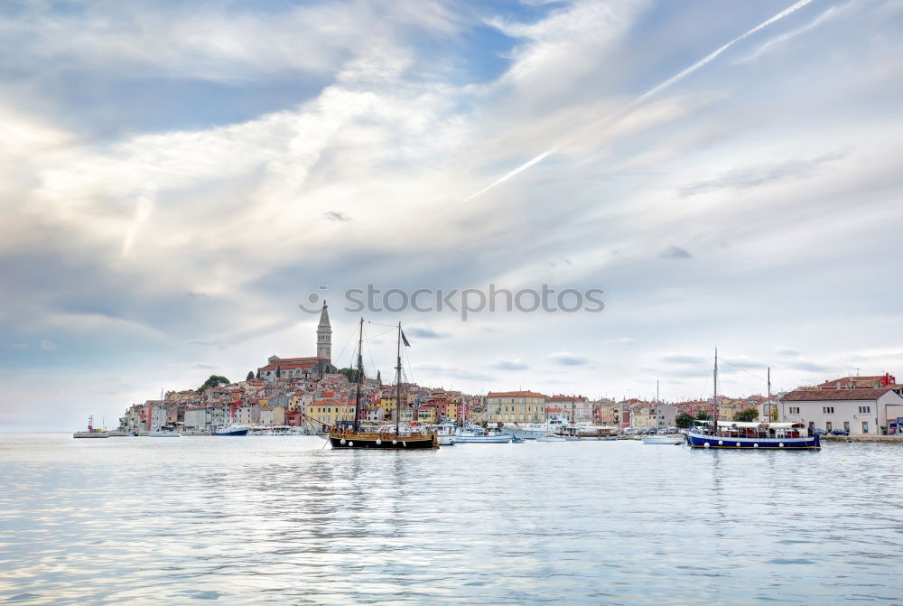 Rovinj or Rovigno in Croatia in the late afternoon