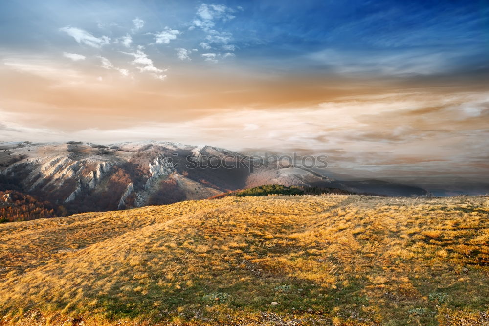 Similar – Golden mountains in Lagodekhi national park, Georgia