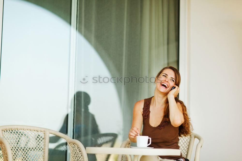 Similar – Happy mature woman talking on her smartphone