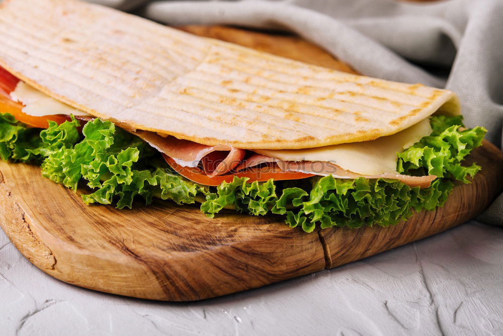 Similar – Image, Stock Photo Sandwiches on cutting board