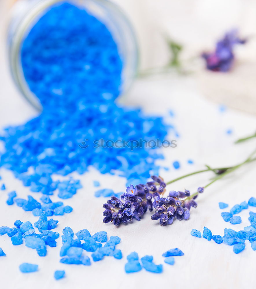 Similar – Image, Stock Photo Wellness set with bath salt and lavender