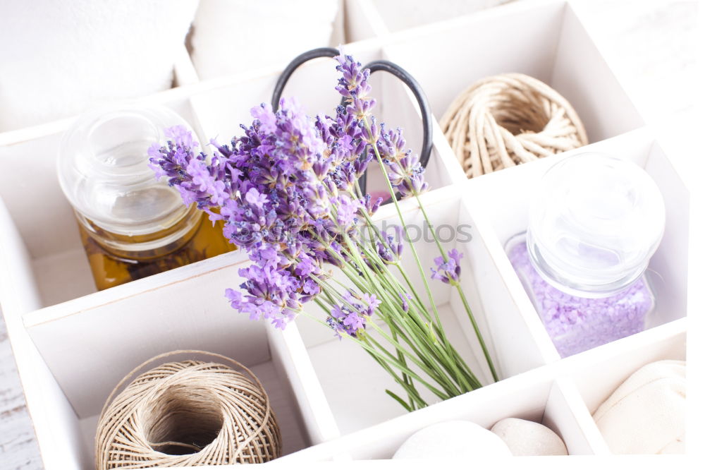 Similar – Image, Stock Photo Bath set with lavender in metal box