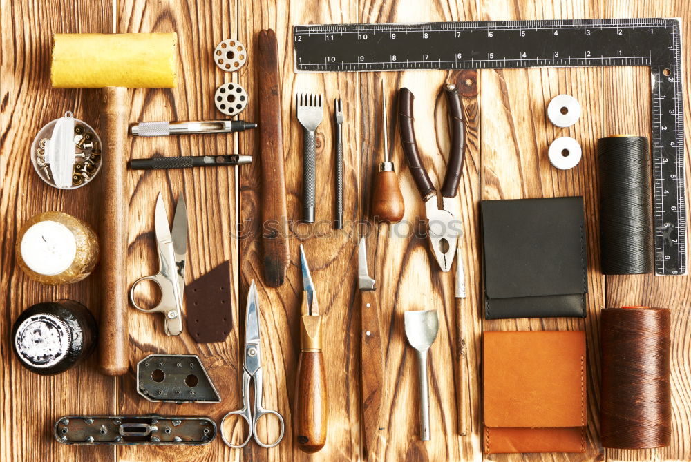 Similar – Image, Stock Photo Tools for leather craft