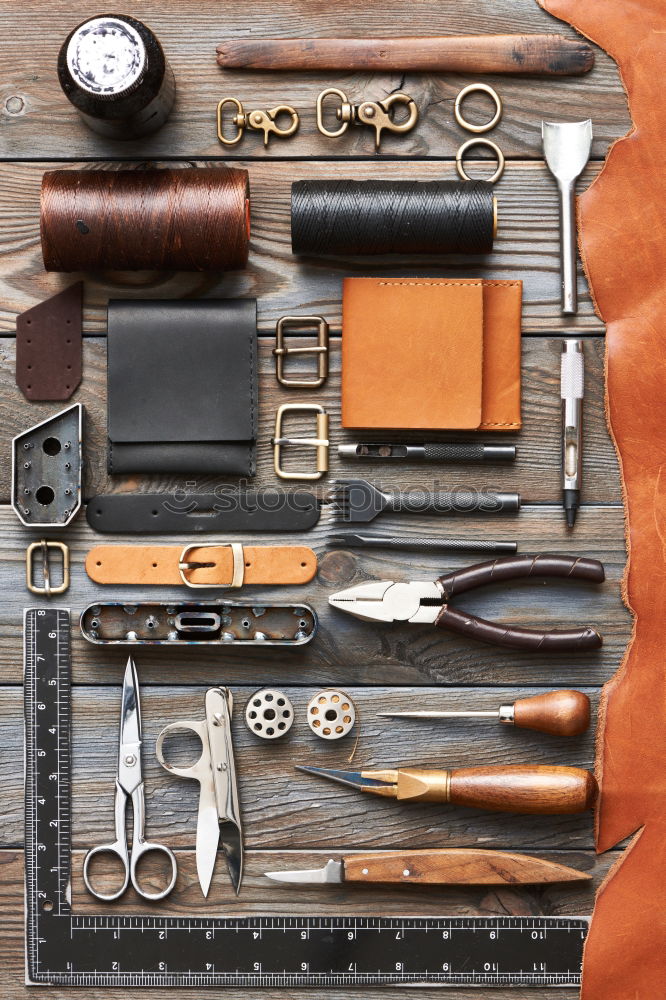 Similar – Image, Stock Photo Tools for leather craft