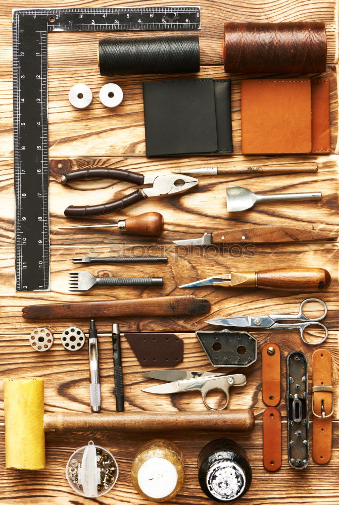 Similar – Image, Stock Photo Tools for leather craft