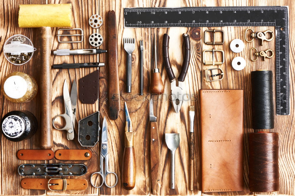 Similar – Image, Stock Photo Tools for leather craft