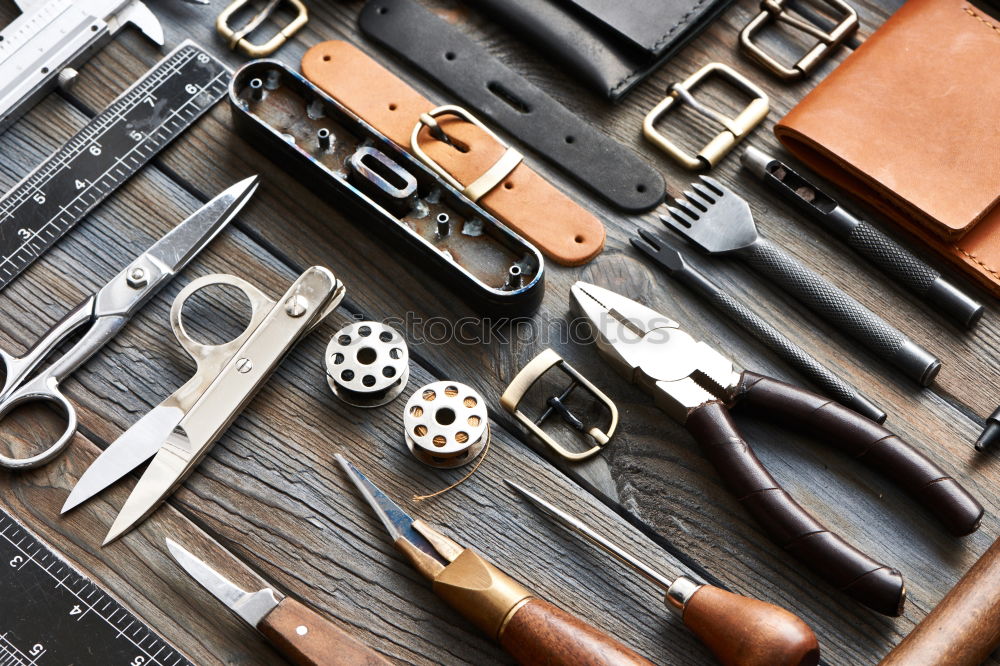 Similar – Image, Stock Photo Firmer chisel on a wooden table