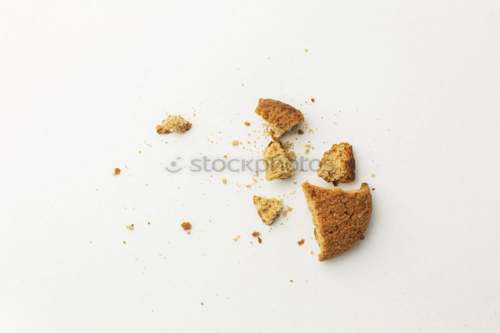 Image, Stock Photo Cookie as star with crumbs