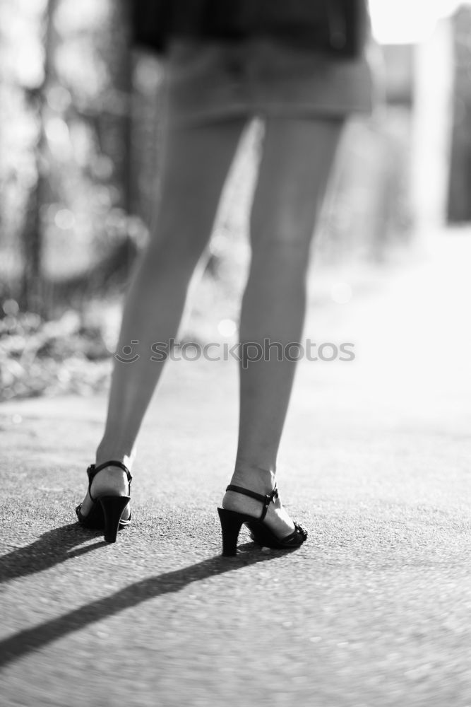 Similar – Image, Stock Photo high heels Tights Footwear