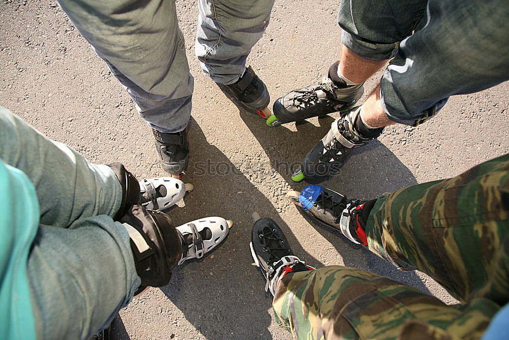 Similar – Image, Stock Photo Odd one out / peer pressure