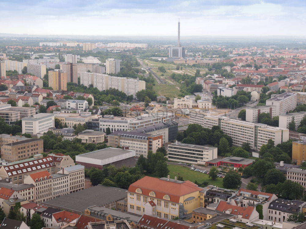 Similar – Image, Stock Photo Panoramic view over Berlin and Leipziger Platz III