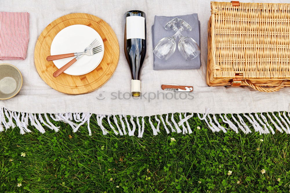 Similar – Image, Stock Photo Salt And Pepper With Cutlery In Picnic Basket