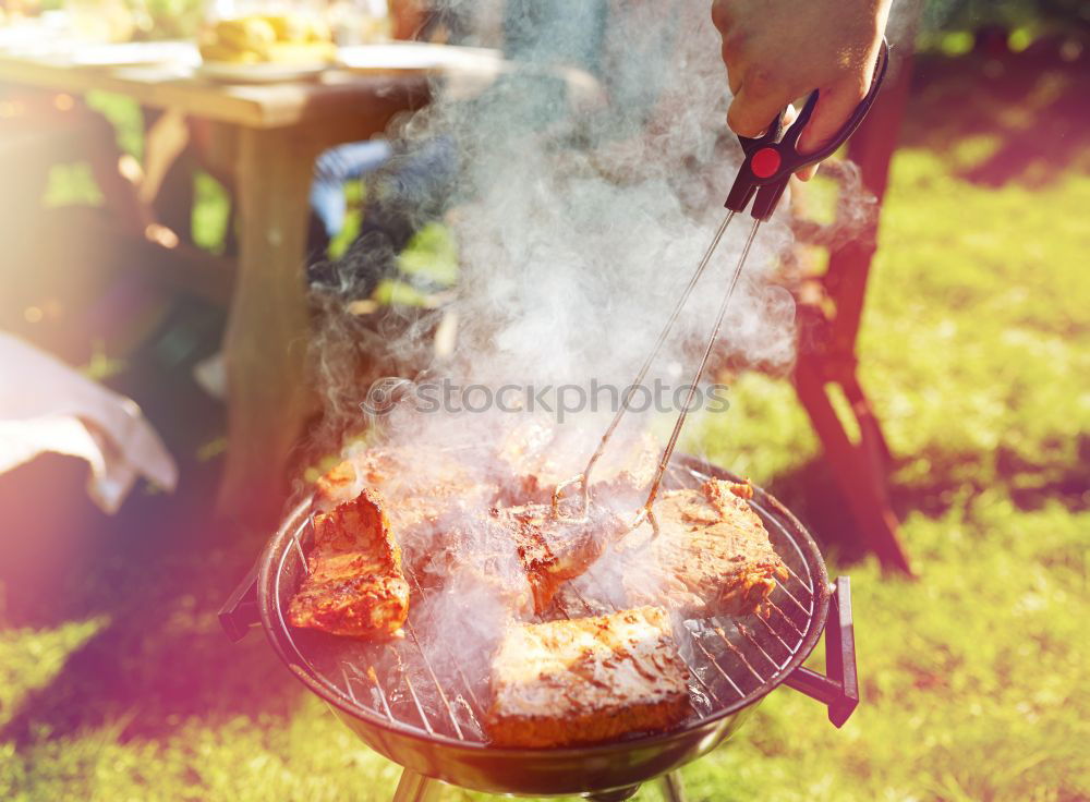 Image, Stock Photo BBQ Man Human being