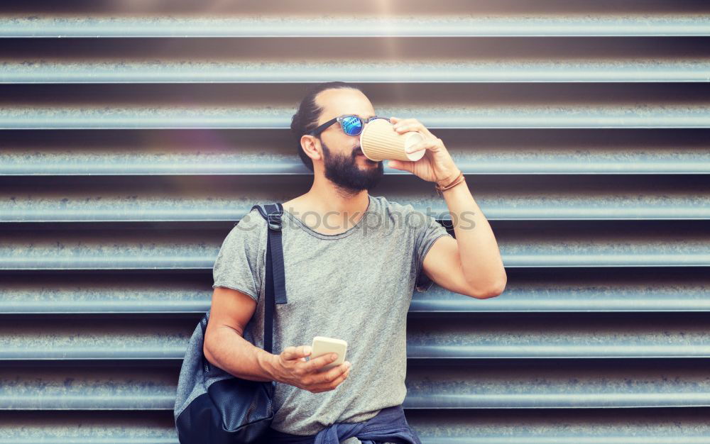 Similar – Stylish man chewing a gum