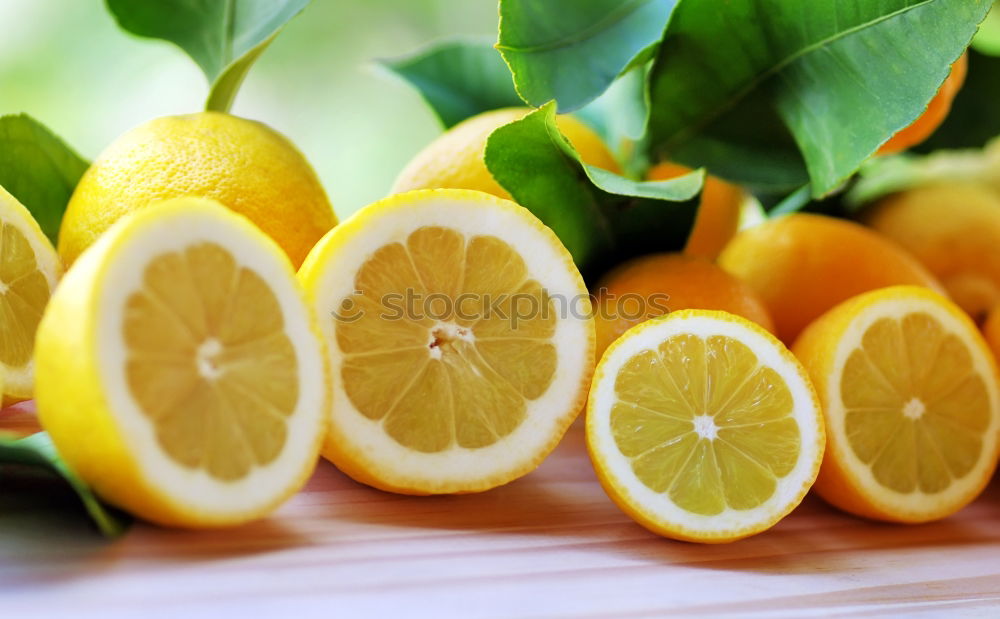 Similar – Image, Stock Photo Cut orange with green leaves