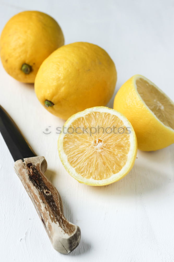 Similar – Image, Stock Photo ripe yellow whole lemons and lime