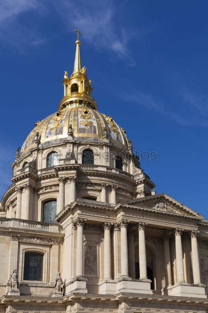 Similar – Top of the Invalides Cathedral against blue sky