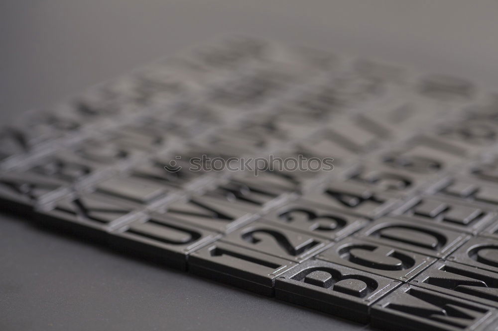 Foto Bild Bleiletter Typographie