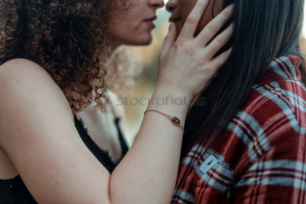 Similar – Female couple standing together