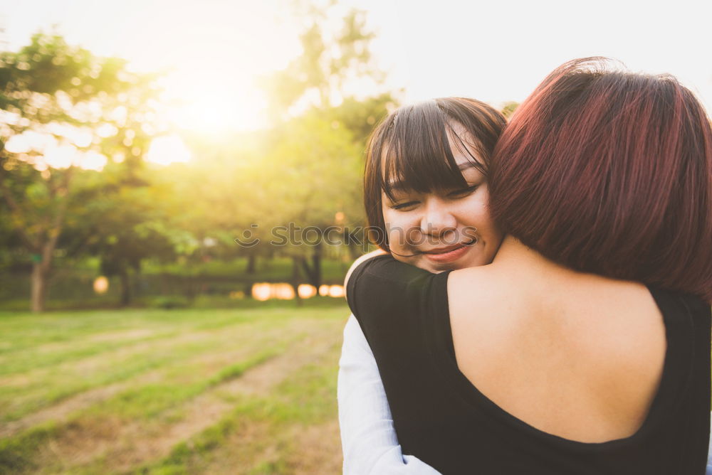 Similar – Foto Bild Lakritzschnur zwischen zwei jungen Frauen