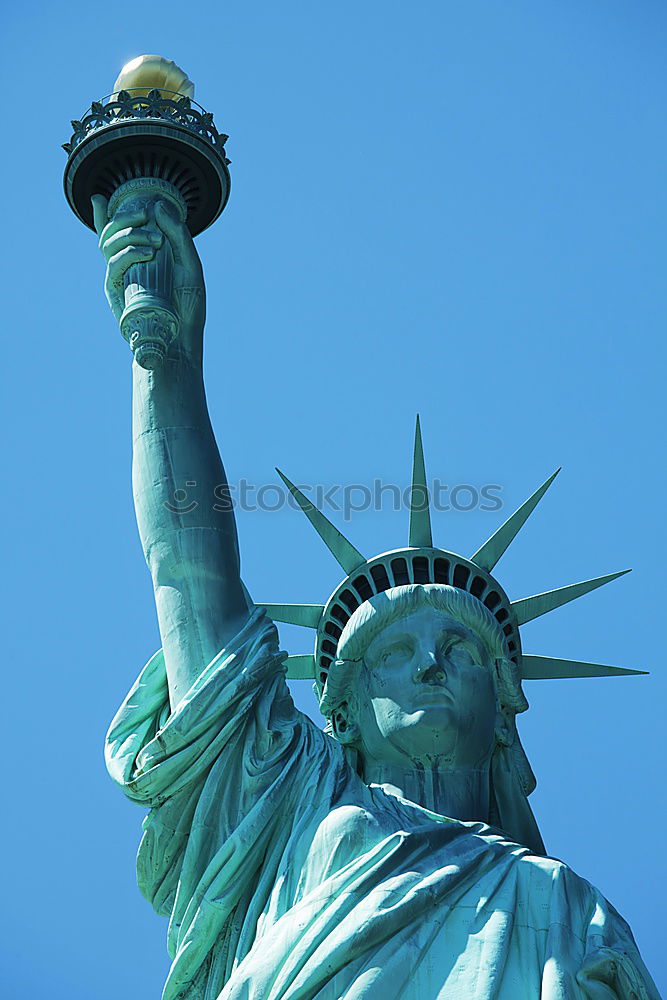 Similar – Image, Stock Photo Detail of the Statue of Liberty in New York