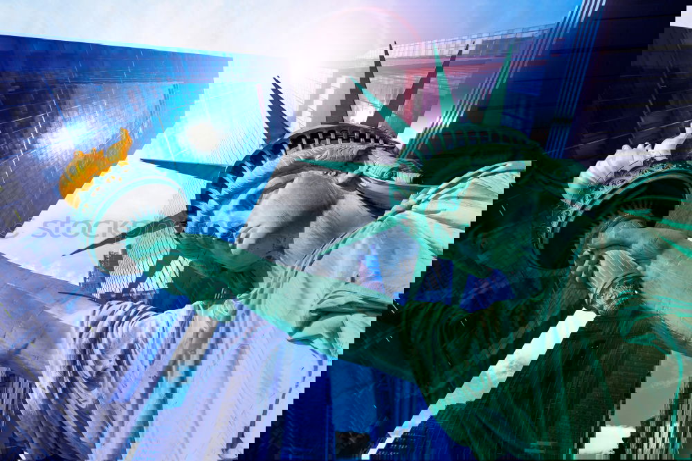 Similar – Image, Stock Photo Detail of the Statue of Liberty in New York