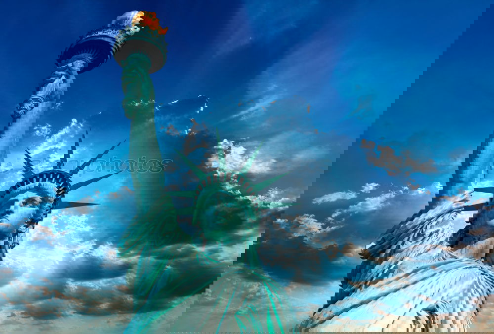 Similar – Image, Stock Photo Detail of the Statue of Liberty in New York