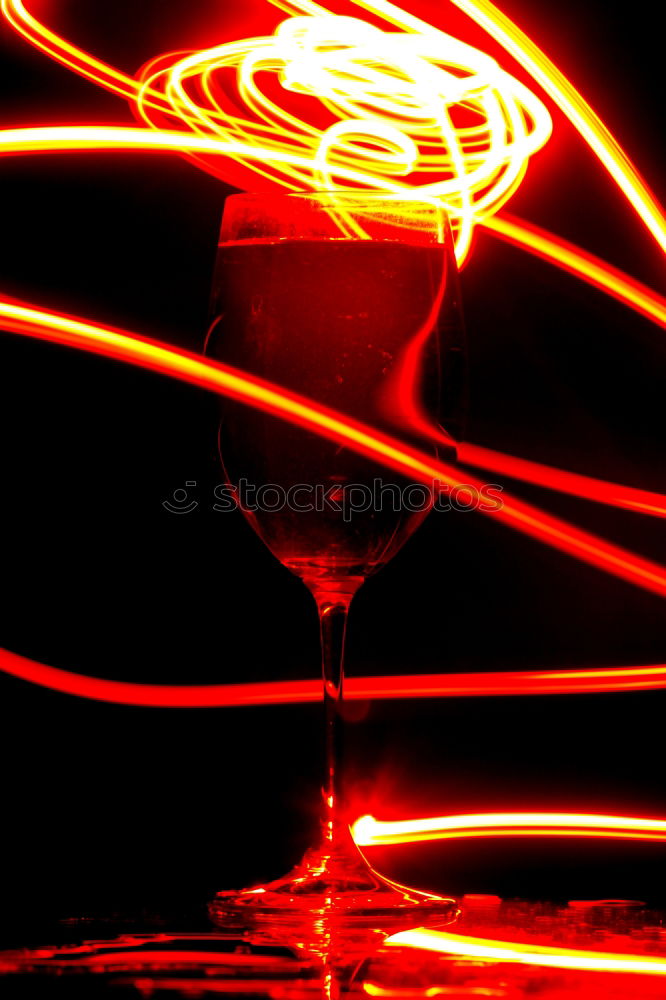 Similar – Foto Bild Wein und Sektgläser in einer beleuchteten Vitrine
