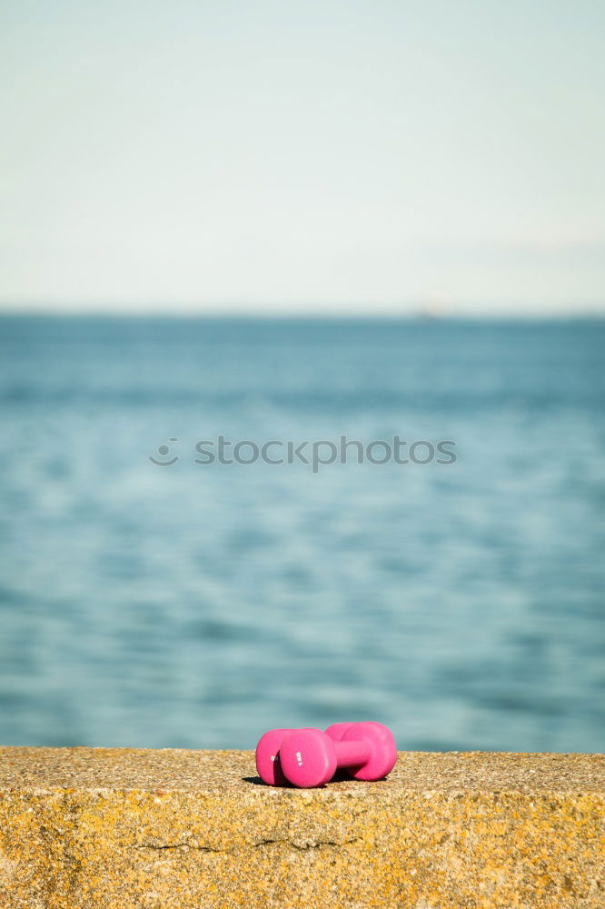 Image, Stock Photo Children’s bucket on the sandy beach