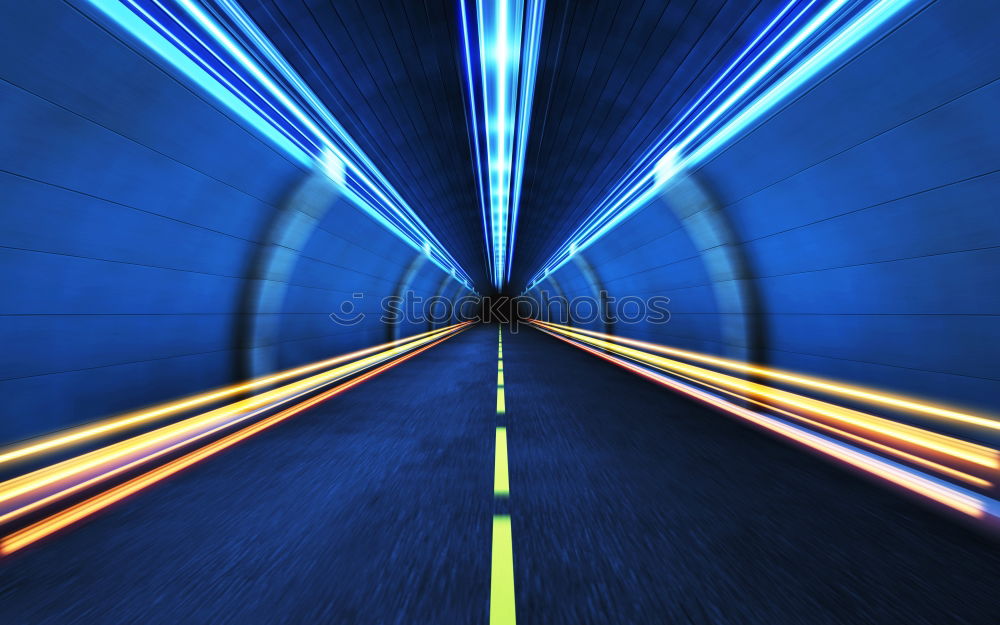 Similar – Empty road at night and in the fog