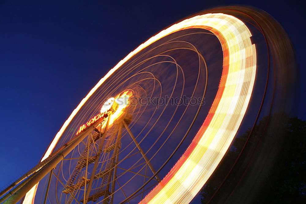 Similar – Foto Bild Riesenrad by Night Nacht