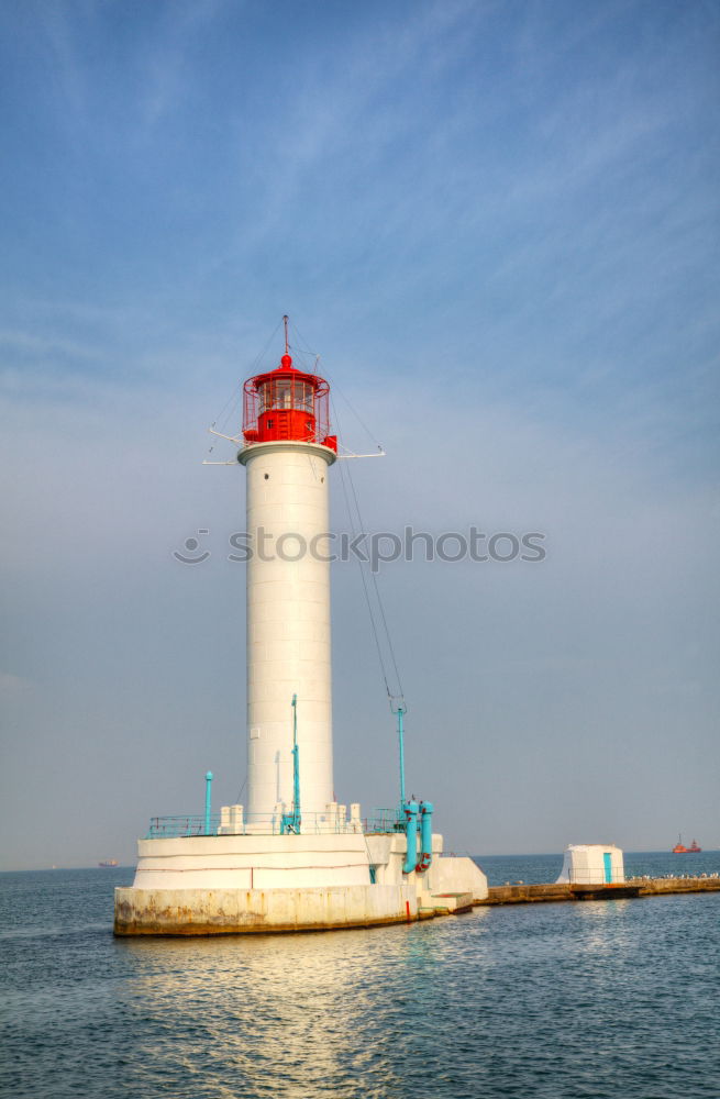 Image, Stock Photo Pier lights in Warnemünde